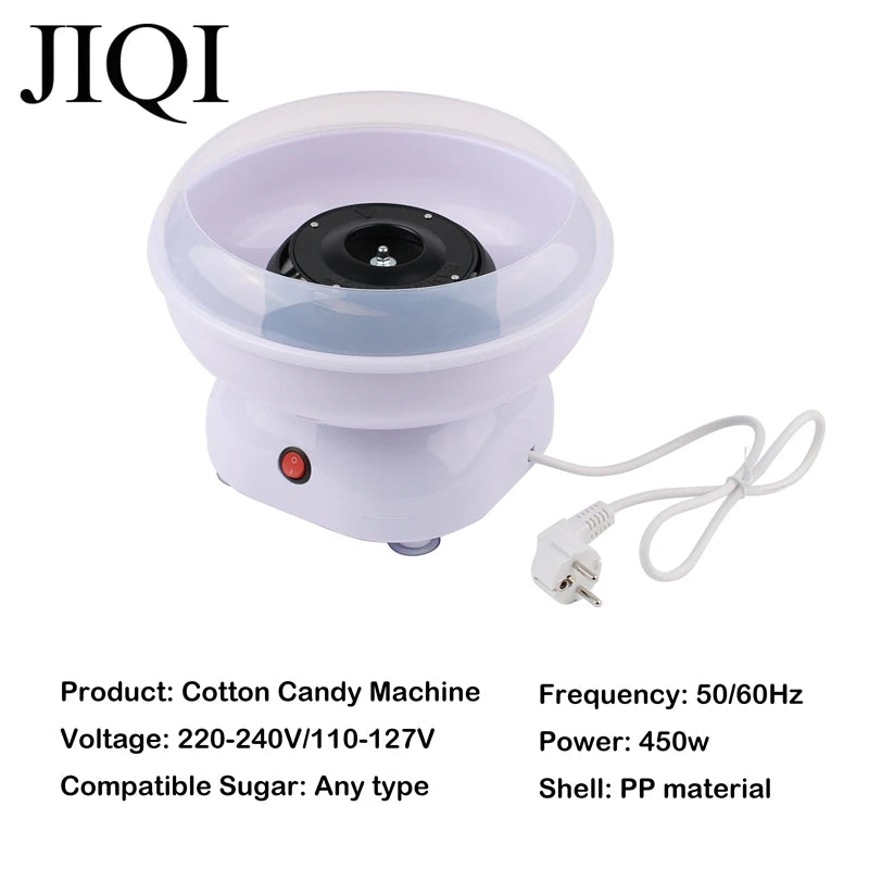Macchina per Zucchero Filato Elettrica 110v/220v, Completamente Automatica, per Uso Domestico, Macchina per Marshmallow