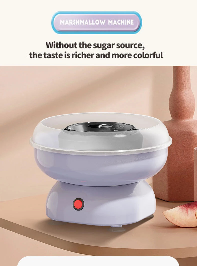 Macchina per Zucchero Filato Elettrica 110v/220v, Completamente Automatica, per Uso Domestico, Macchina per Marshmallow