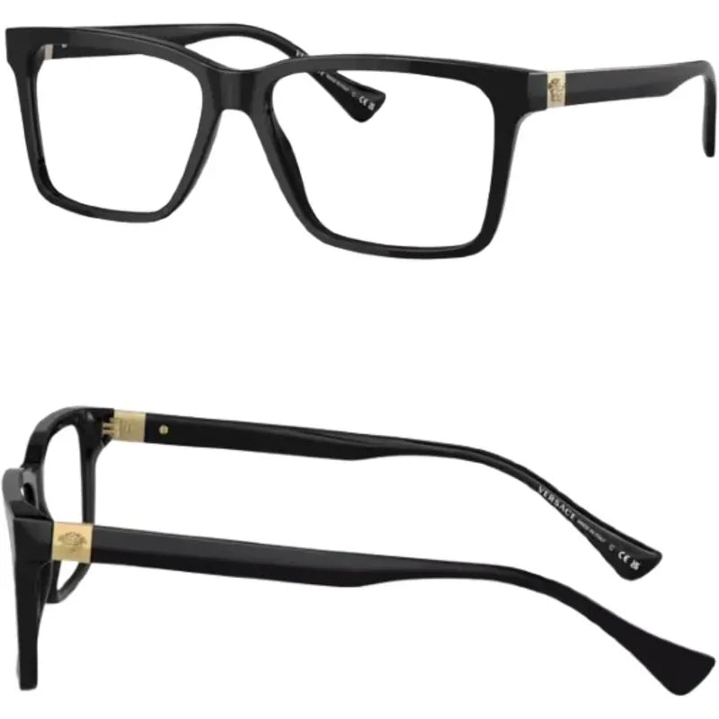 Occhiali Classici Quadrati Anti Luce Blu per Lettura, Occhiali Vintage da Vista per Uomo e Donna, Occhiali da Computer 2 Pezzi