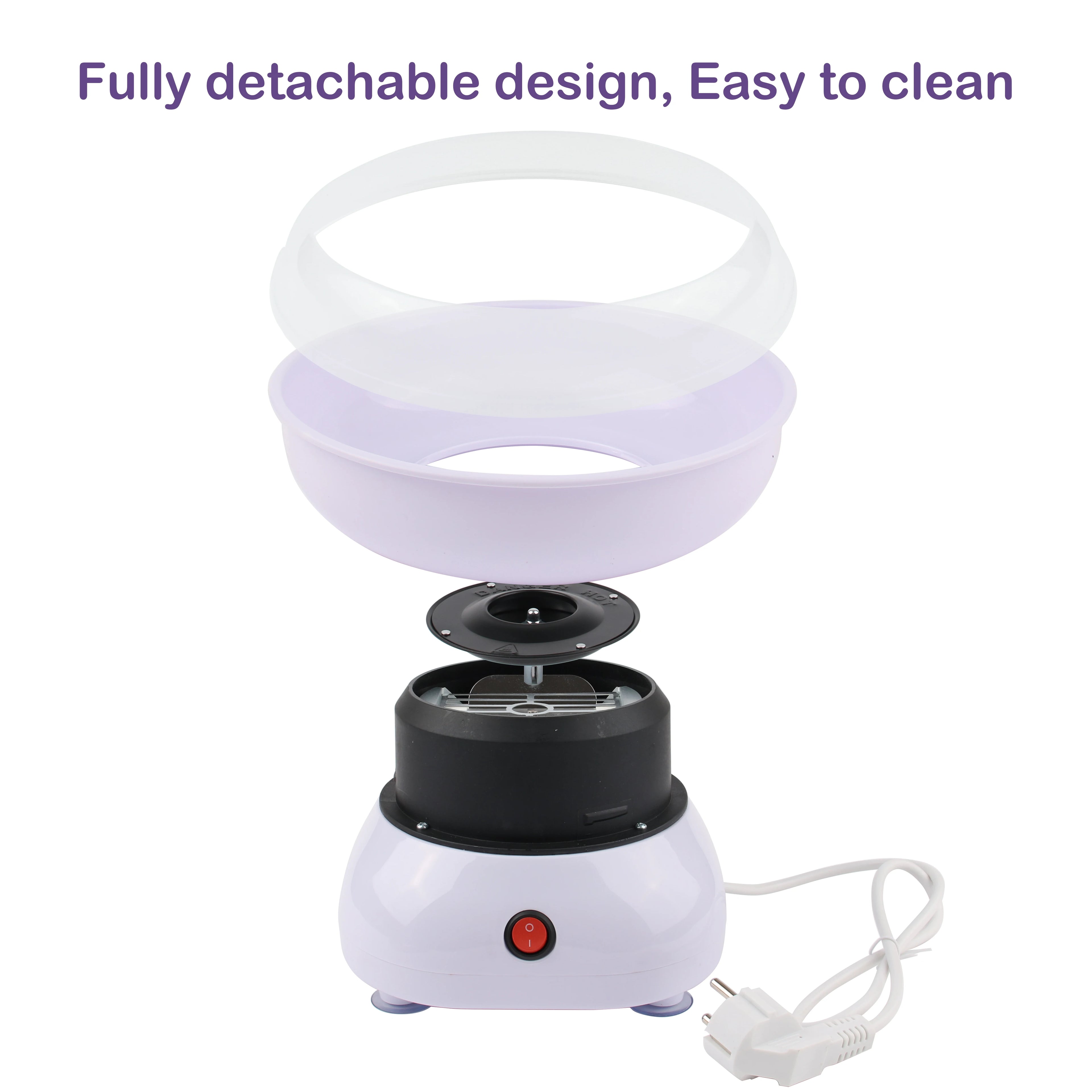 Macchina per Zucchero Filato Elettrica 110v/220v, Completamente Automatica, per Uso Domestico, Macchina per Marshmallow