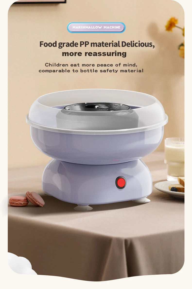 Macchina per Zucchero Filato Elettrica 110v/220v, Completamente Automatica, per Uso Domestico, Macchina per Marshmallow
