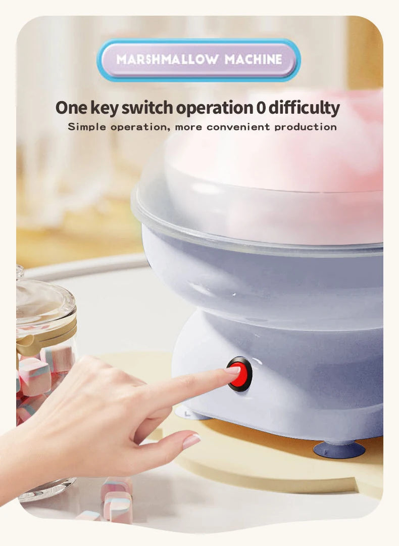 Macchina per Zucchero Filato Elettrica 110v/220v, Completamente Automatica, per Uso Domestico, Macchina per Marshmallow