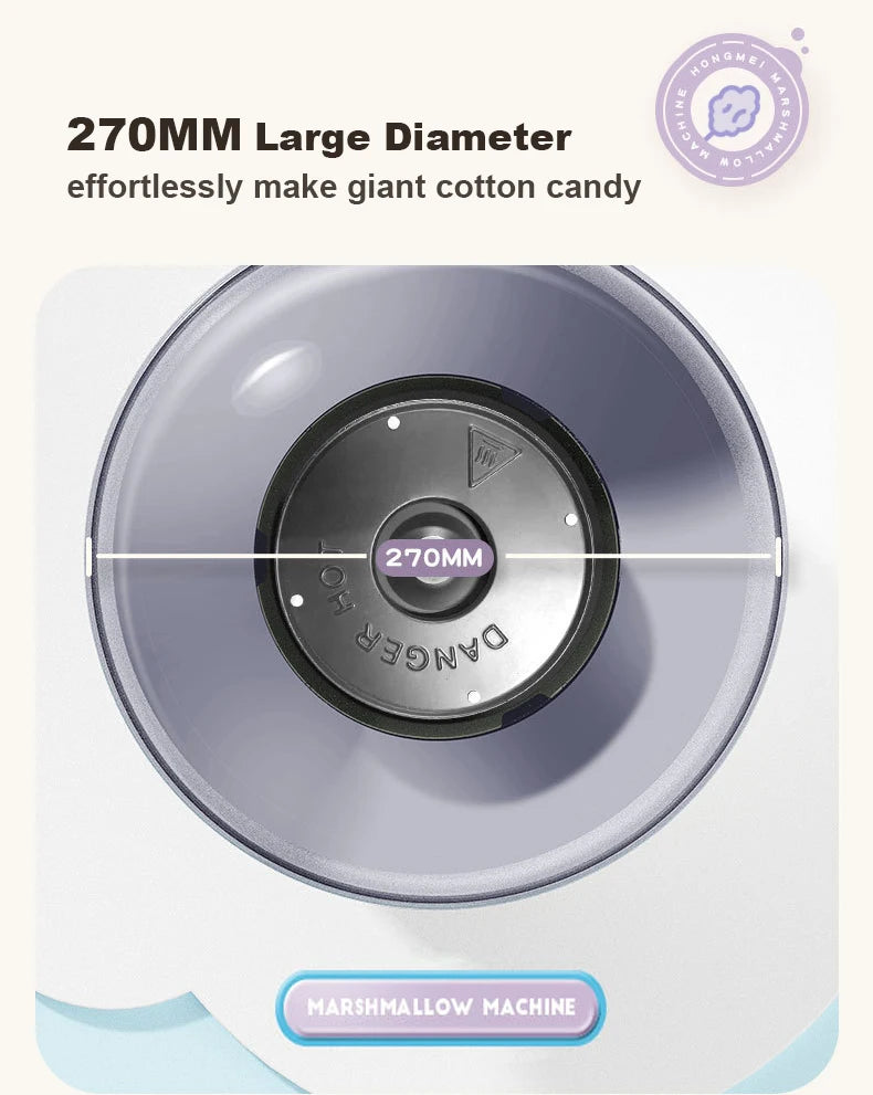 Macchina per Zucchero Filato Elettrica 110v/220v, Completamente Automatica, per Uso Domestico, Macchina per Marshmallow