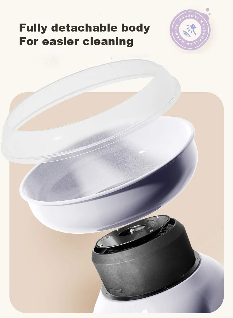 Macchina per Zucchero Filato Elettrica 110v/220v, Completamente Automatica, per Uso Domestico, Macchina per Marshmallow